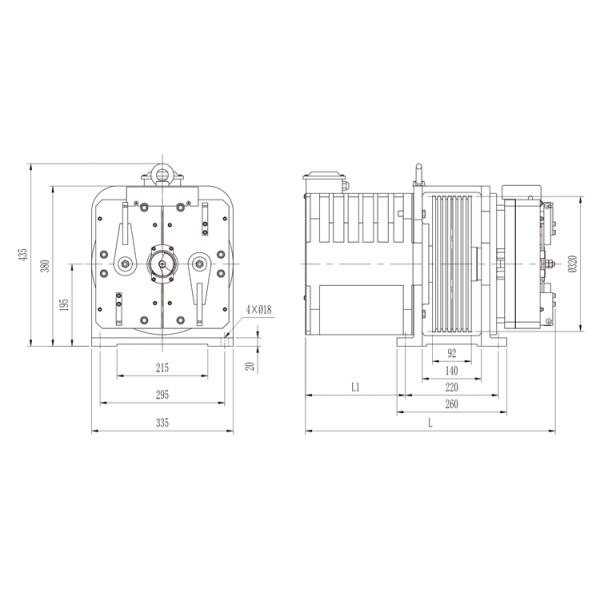 Powerful Gearless Traction Machine For Safe And Elevator Operation