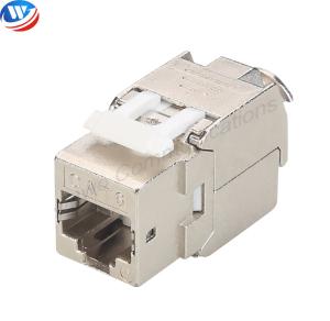 Zinc Alloy Shielded Keystone Jack CAT6 RJ45 180 Degree Keystone Jack