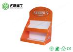 Custom Printing Retail Counter Display Boxes , Easy Assembly Cardboard Tabletop