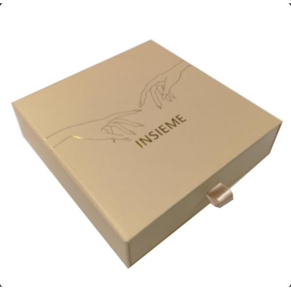 Hard Rigid Paper Wine Packaging Box Luxury Cardboard Drawer Box Customized