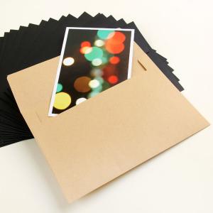 Plain blank without printing recycled paper envelopes for postcard