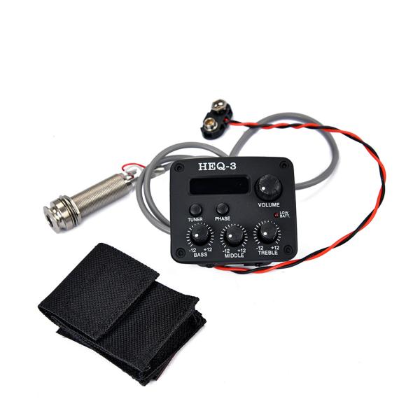 4 Bands Acoustic Guitar Preamp Equalizer With Digital Procedding Tuner