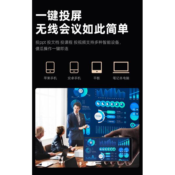 2024 Y3pro Ultra HD Home Theater Projector 800 ANSI Lumens Auto Focus LED Lamp 2GB RAM and Android 9.0 Operating S