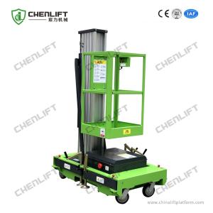 10M Platform Height 130KG Loading Capacity Aerial Work Platform with Single Mast