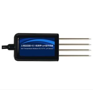 Wholesale Moisture Range 0-100% RS485 PH Temperature Moisture EC NPK Soil Multi-Parameter Sensor from china suppliers