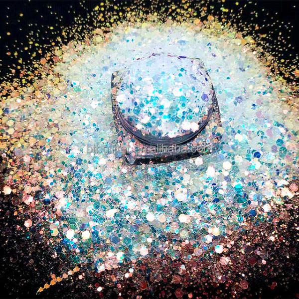 Polyester Christmas Decoration Supplies Free Samples FC FCC F NIB Glitter Mixes Shape and Benefit