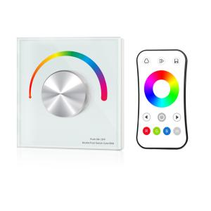 ABS Material RGB LED Light Controller Knob Panel Simple Operation L86xW86xH35mm