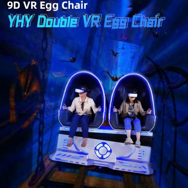 220V VR Roller Coaster Simulator Double Egg VR Chair Games For Amusement Park