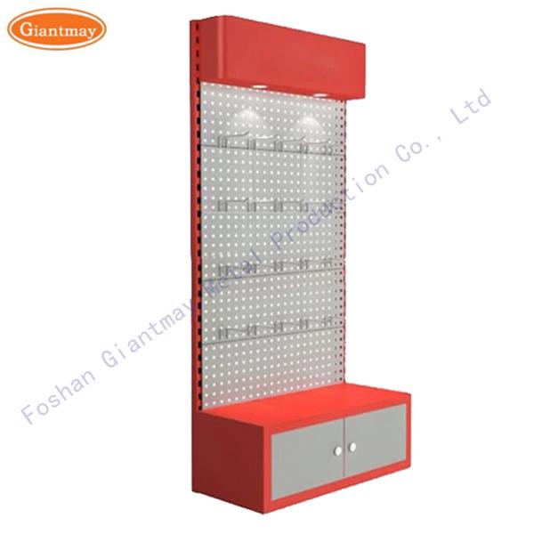 Quality Hardware Products Display Rack Shelf with Hooks Exhibition Stand for sale