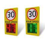 Custom Text LPR Radar Speed System With Iron Material Traffic Speed Sign