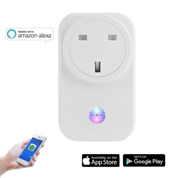 Quality Tuya Smart Mobile Remote Control UK Smart Plug Wifi Enabled Smart Socket for sale
