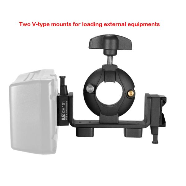 Super Pipe Clamp CA121 with 1/4" and 3/8" screw hole V type mount