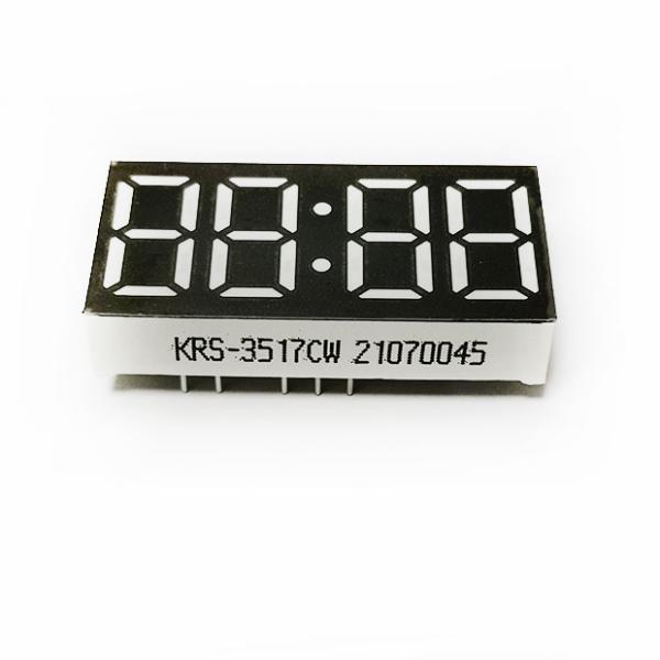 Quality White Color 7 Segment 4 Digit Display LED Clock Displays Low Power for sale