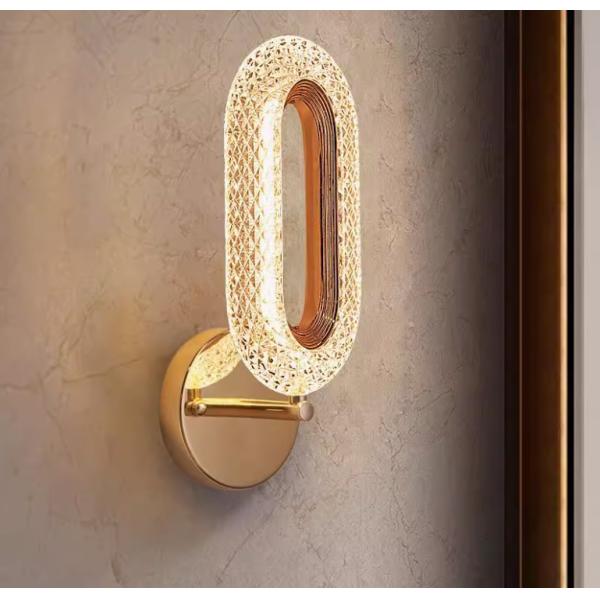 Wall lamp bedroom bedside lamp simple modern living room background wall lamp Nordic light luxury creative villa hotel corridor lamp