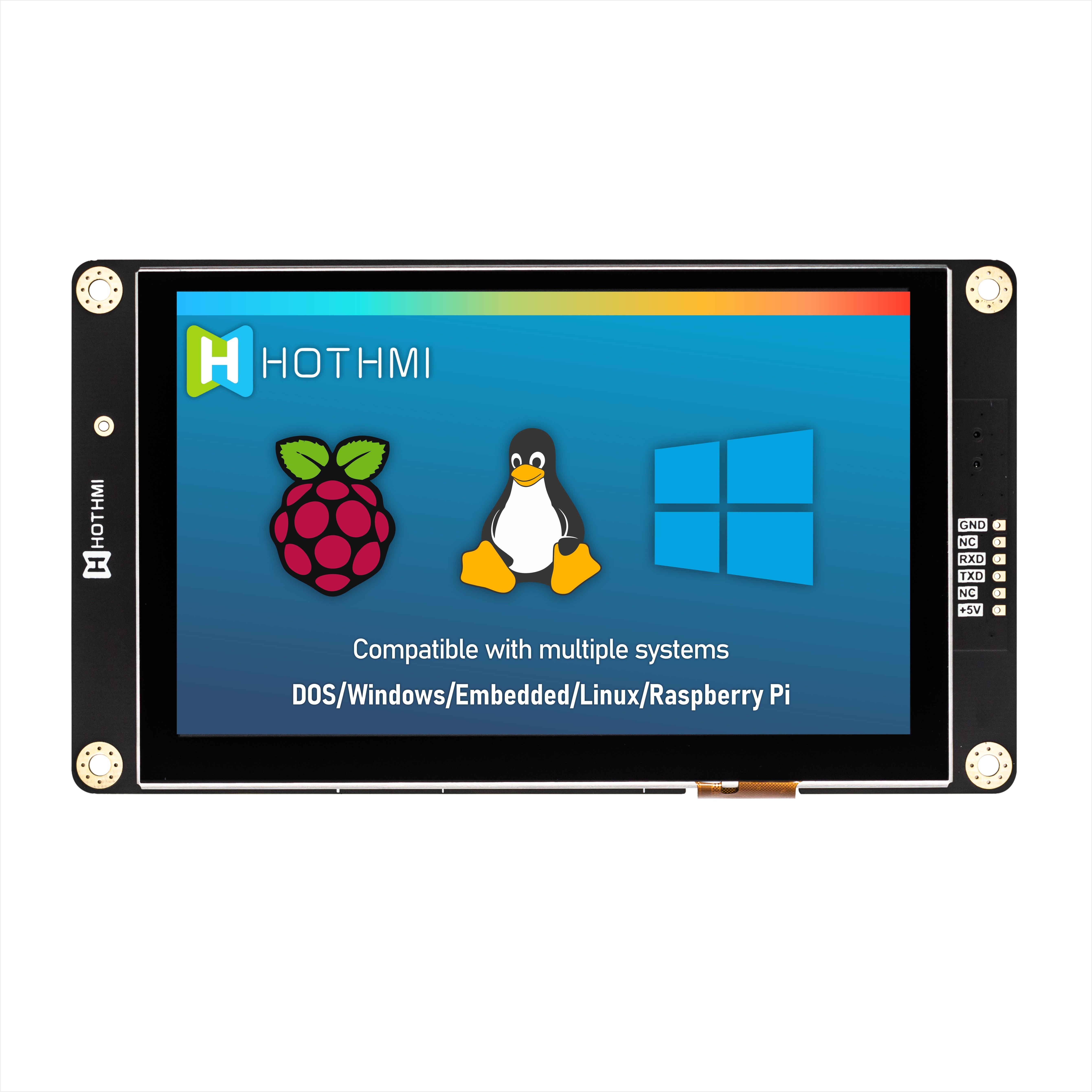 5 Inch Smart Serial Screen 800x480 UART TFT LCD Module Display Panel With Capacitive Touch