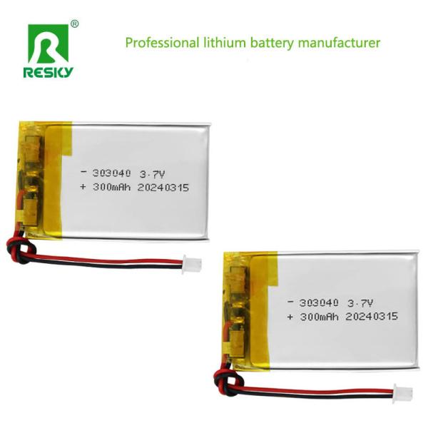 Lithium Polymer Battery Cell 3.7V 303040 300mAh 1.11wh Rechargeable Lipo Battery For LED Lamp