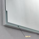 LED Ambient Light - Equipped Rectangular Bathroom Mirror: Creating an Exquisite