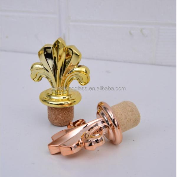 Flower Shape Cork Bottle Stopper For Non Spill Wine And Whisky Bottles Creative