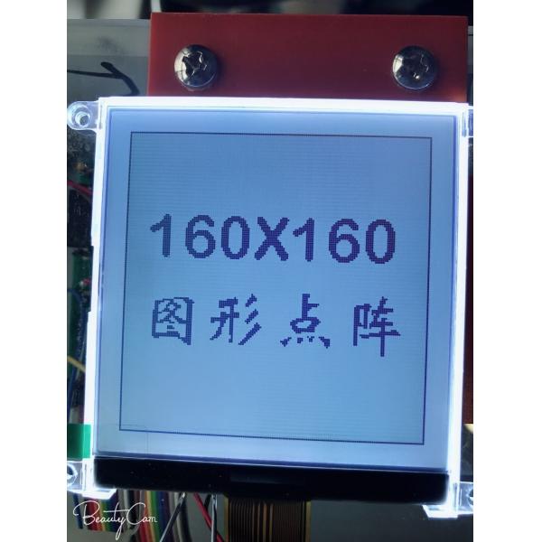 Transflecitve Positive Monochrome LCD Display 300cd/M2 6 O'Clock