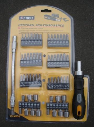 Quality 58 pcs screwdriver tool set ,with 40 pcs bits for sale