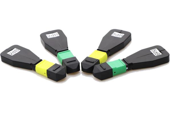 Quality 3dB 5dB 10dB 15dB Fiber Optic Attenuator 8F 12F 24F MPO MTP Patch Cable Attenuator for sale