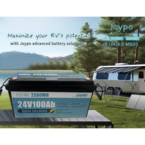 Fast Charging RV Lithium Battery 24 Volt Lithium Iron Phosphate RV Battery