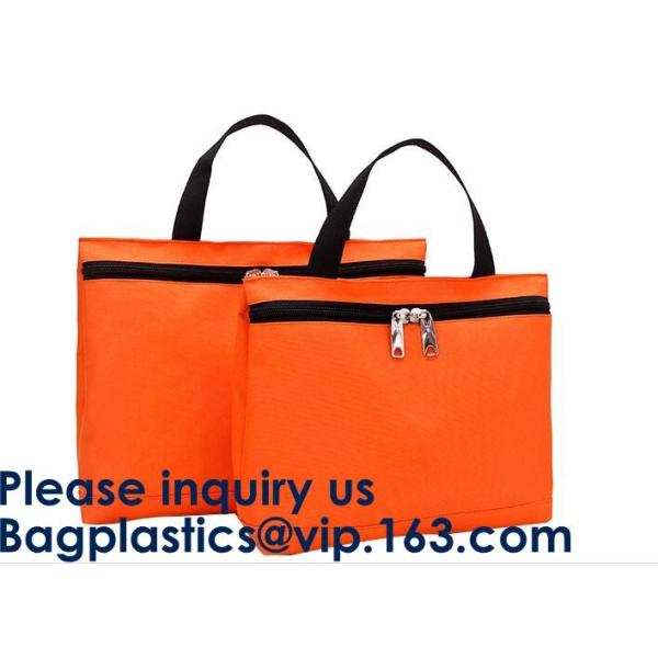 Waterproof Oxford Medicine Safety Bag with Lock and Keys Locking Bank Deposit Bag,Money Bank Bag Zipper Leather Cash Dep