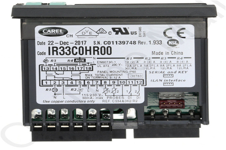Wholesale 8A CCC Temperature Humidity Controller Carel IR33C0HR00 from china suppliers