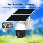 Motion Detection Continuous Recording Security Camera 4G 2MP Solar Sim Card
