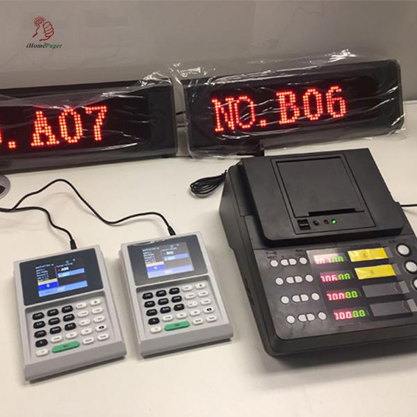 Multifunction wireless queue management ticket printer customer flow queue