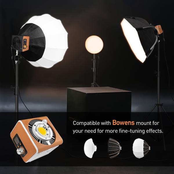 Orange shell 150W handle fill light dual color temperature 2700k-7500k suitable for portrait fill light outdoor