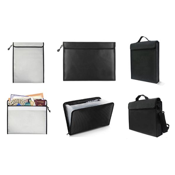 New Silicon Coated Fire Resistant Envelope bag Fireproof Money Document Bag