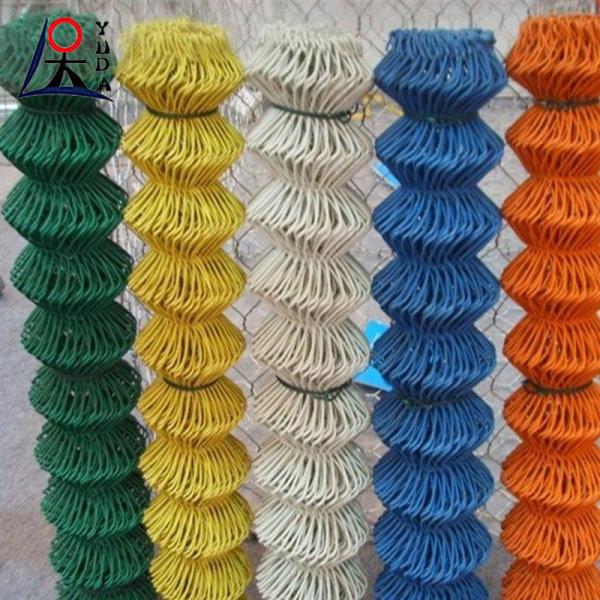 Heavy Duty 9 Gauge Galvanized Cyclone Wire Mesh Chain Link Fence Panels With Fittings