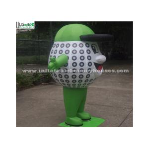 Cute Advertising Inflatables , Inflatable Golf Ball Moving Cartoon