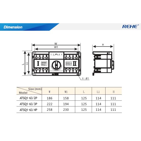 PC CB Automatic Changeover Switch Continuous power supply