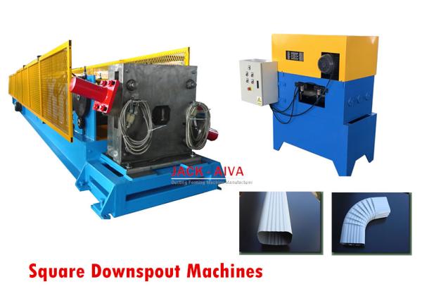 Quality Downspout Machine, Roll Forming Machine For Manufacturing Square Downspout for sale