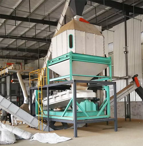 SS Steel 20t/H 8m3 Counterflow Pellet Mill Cooler For Feed Pellet Line