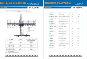 Wholesale Aerial Mast Climbing Work Platform Motor Control , Mobile Working Platforms from china suppliers