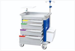 Wholesale Noiseless Disposable Lock Icu Hospital Emergency Trolley from china suppliers