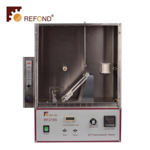 Fire Resistance Flammability Testing Machine , Textiles 45 Degree Flammability Tester