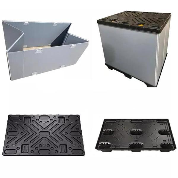 Custom 2mm - 11mm Plastic Pallet Box Collapsible Moving Boxes Reusable
