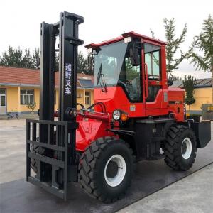 China 2000kg Off Road Fork Truck 3.5ton Hydraulic Four Wheel Drive Forklift on sale