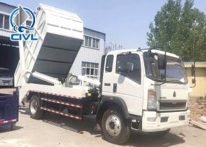 Swept - Body Refuse Collector Swing Arm Garbage Compactor Truck Skip Loade