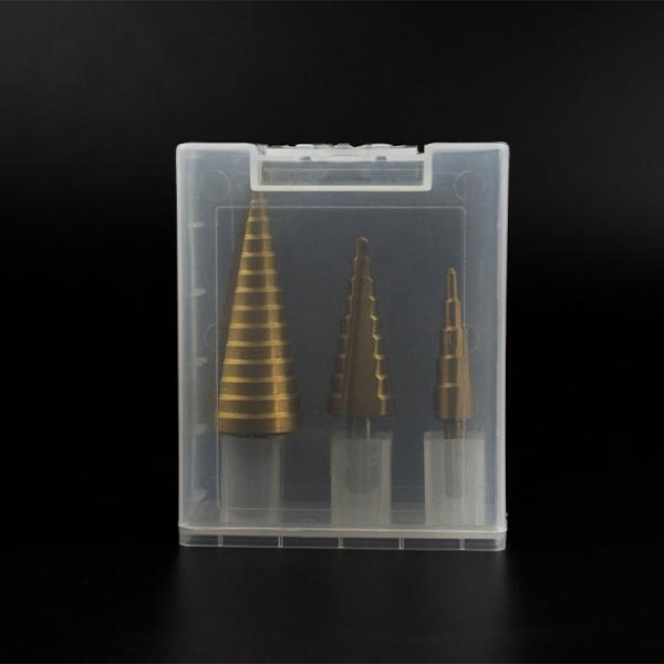 Quality 3 PCS Step Bit Set Pagoda Step Cone Drill Bits for sale