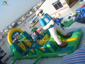 China Commercial Inflatable Obstacle Course Inflatable Obstacle Courses With Slide Inflatable Obstacle Course Castle on sale