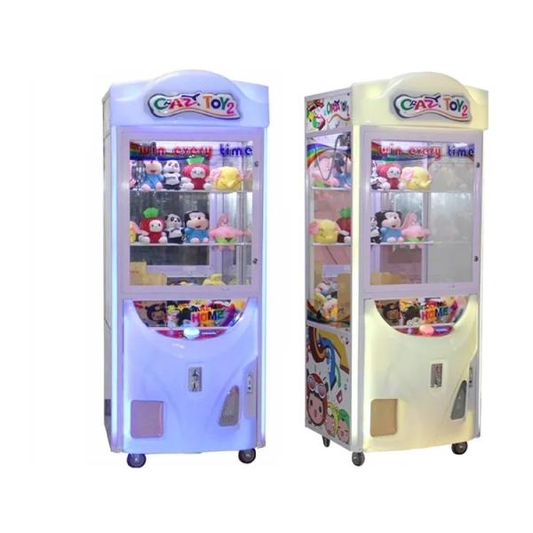Customized Claw Crane Machine , Crazy Toy 2 Claw Machine For Gift Vending