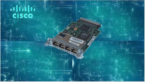 Weight 79G 4 Port WAN Interface Card , 10 / 100 Ethernet Router Network