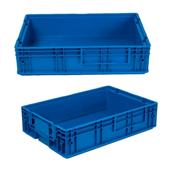 Stackable Plastic Turnover Crates Tote Box 600x400x147mm