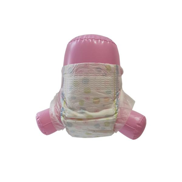 Clothlike PE Printed Backsheet Disposable Baby Diapers With Spandex Elastic Waistband