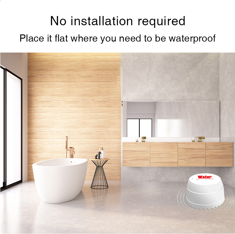95%RH Wifi Enabled Water Leak Detector DC3V Smart Alarm Sensor